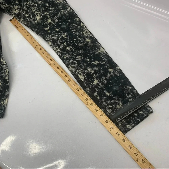 Maison Scotch Corduroy Pants Woman 29 Black Tie Dye Casual Moto Grunge Work - Picture 11 of 11